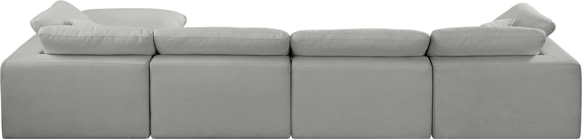 Comfy - 5 Piece Linen Modular Sectional With Chaise