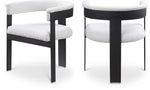 Romeo - Boucle Dining Chair With Black Base (Set of 2)