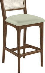 Atrium - Upholstered Bar Stool (Set of 2) - Brushed Brown Frame