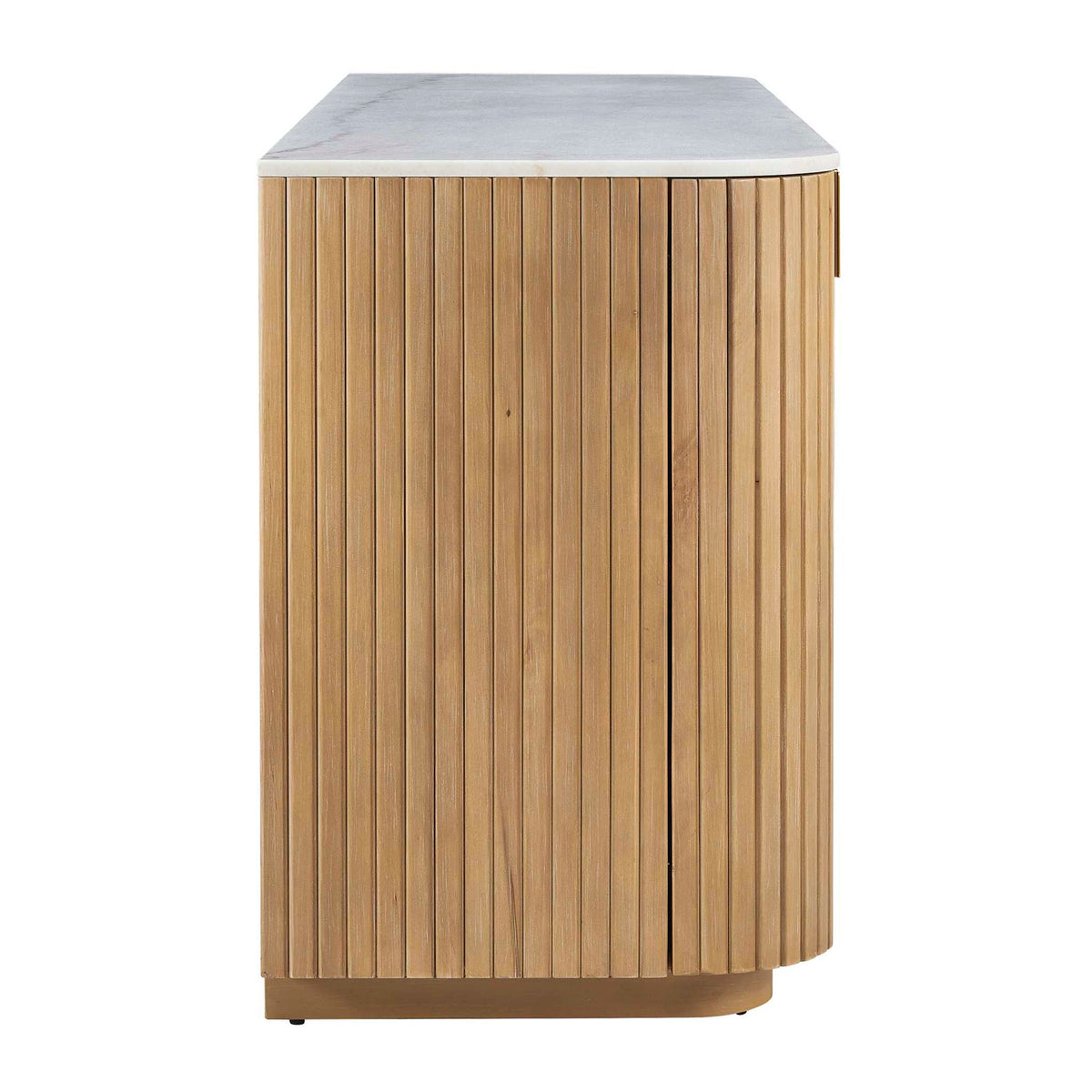 Arik - 4 Door Walnut Cabinet - Woodtone