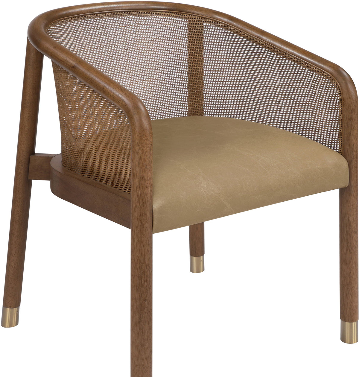 Sylvan - Vegan Leather Dining Chair (Set of 2) - Brown Frame