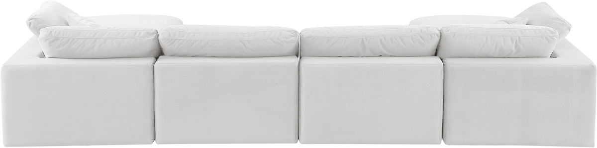 Comfy - 6 Piece Velvet Modular Double Chaise Sectional