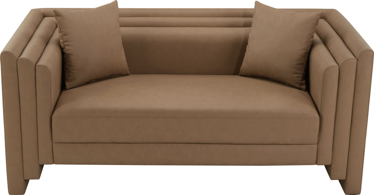Everett - Vegan Leather Upholstered Loveseat