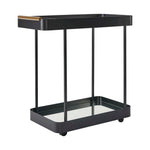 Vesper - Iron Bar Cart - Black / Brass