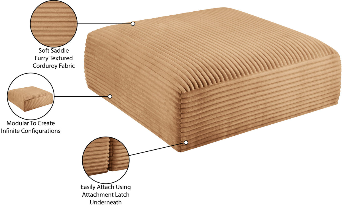 Shaggy - Fabric Ottoman
