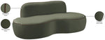 Swerve - Velvet 77" Upholstered Loveseat