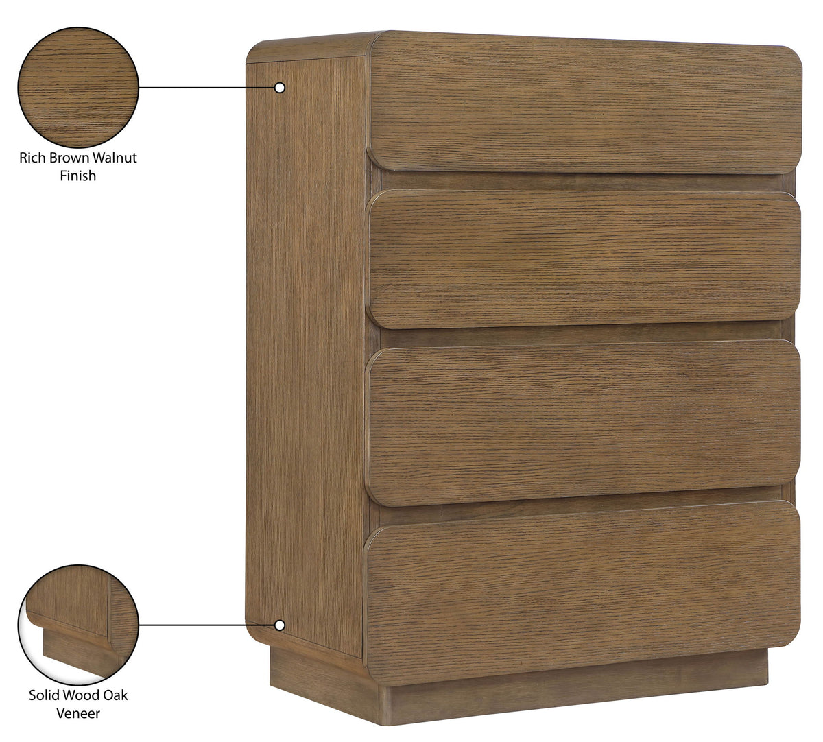 Adagio - Solid Wood And Oak Veneer Chest