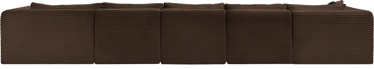 Shaggy - 5 Piece Modular Sectional With Chaise