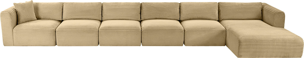 Shaggy - 6 Piece Modular Sectional With Chaise