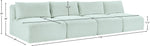 Shaggy - 4 Seat Modular Armless Sofa