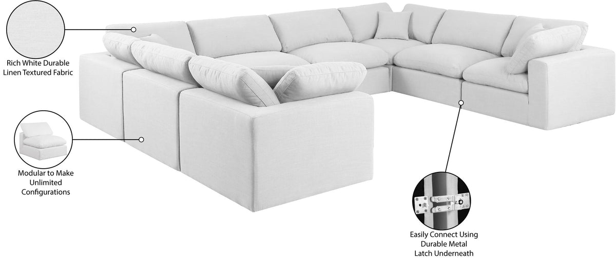 Comfy - 8 Piece Linen Modular Sectional