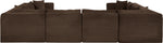 Shaggy - 8 Piece Modular U-Shaped Sectional