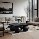 Fitch - Oak Veneer Coffee Table - 4 Legs