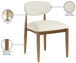 Riccio - Fabric Dining Side Chair (Set of 2) - Walnut Frame