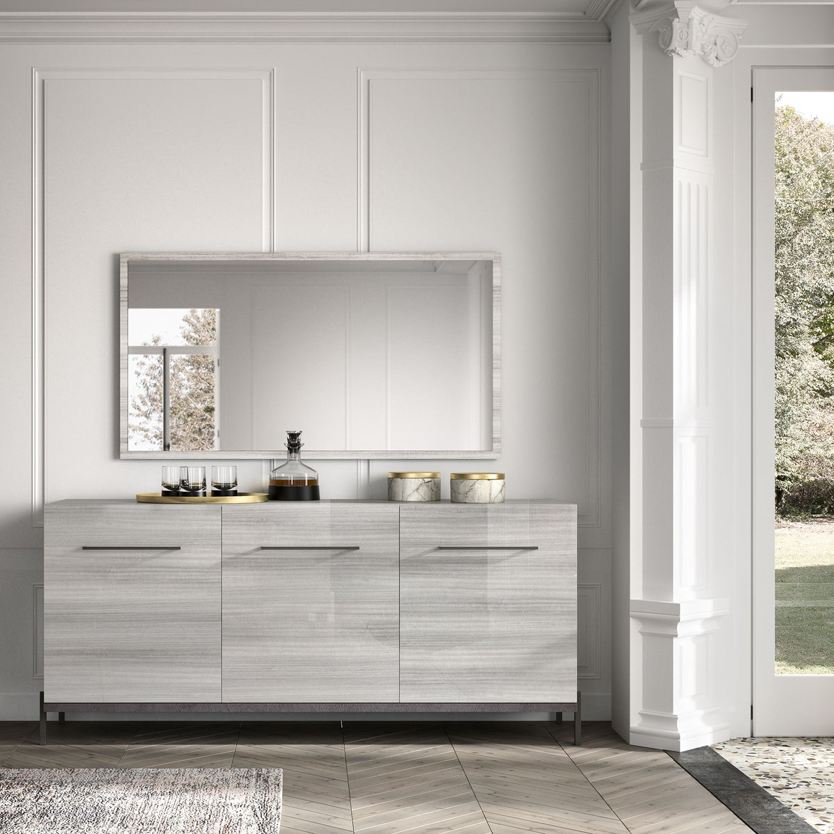 Mia - Mirror For Buffet - Pearl Silver