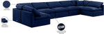 Indulge - Velvet 7 Piece Modular U-Shaped Sectional