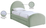 Andaz - Chenille Fabric Upholstered Trundle Bed
