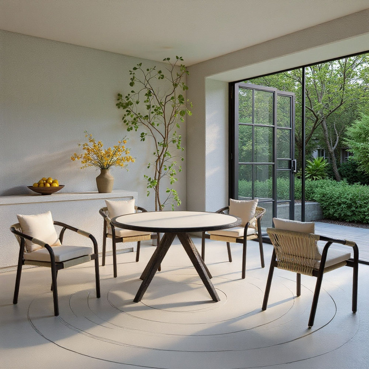 Cezar - Outdoor Dining Set With Cushions
