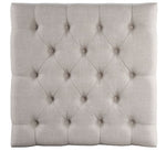 Aizen - Cocktail Ottoman - Beige Fabric & Espresso