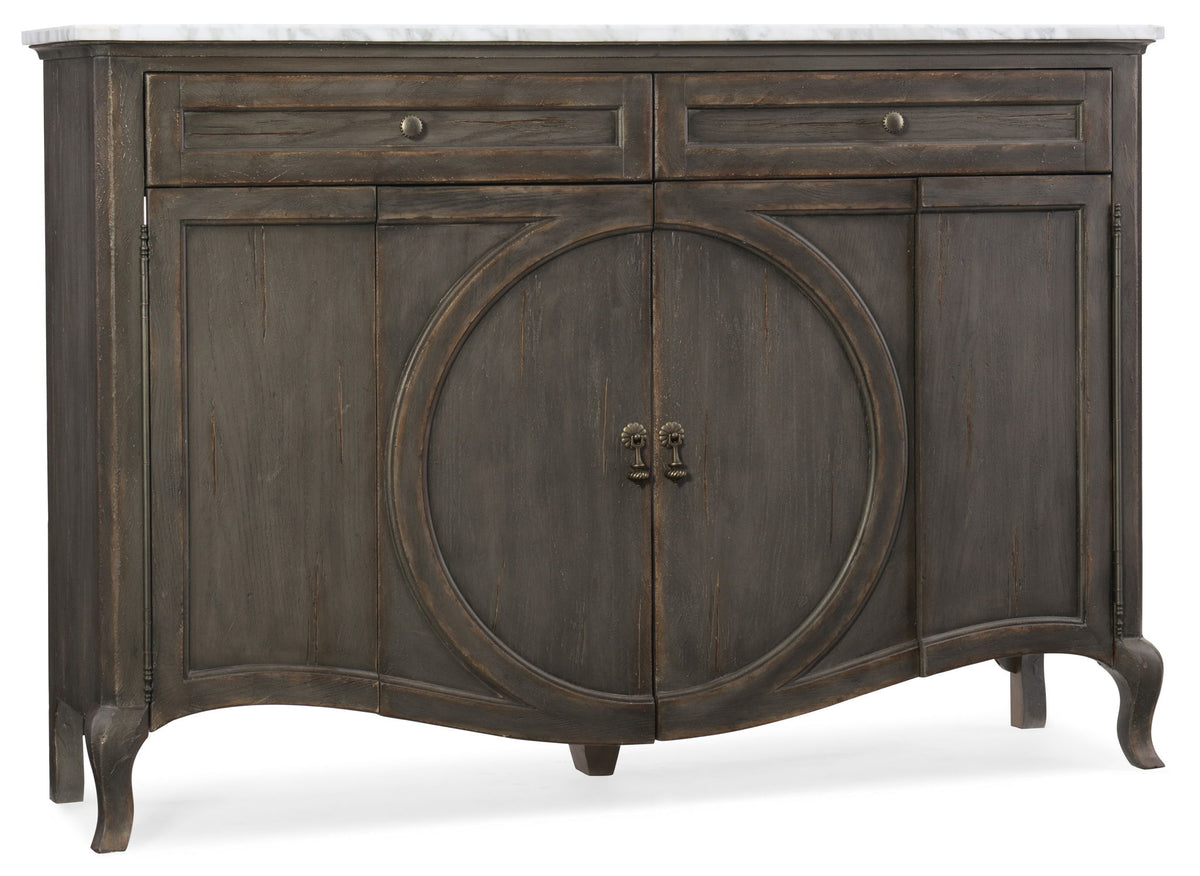 Melange - Arabella 4-Door Two-Drawer Credenza - Dark Gray