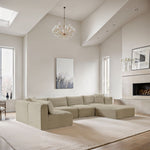 Shaggy - 6 Piece Modular U-Shaped Sectional