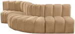 Arc - Velvet 5 Piece Modular Sofa