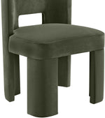 Zuno - Velvet Performance Fabric Upholstered Dining Chair (Set of 2)
