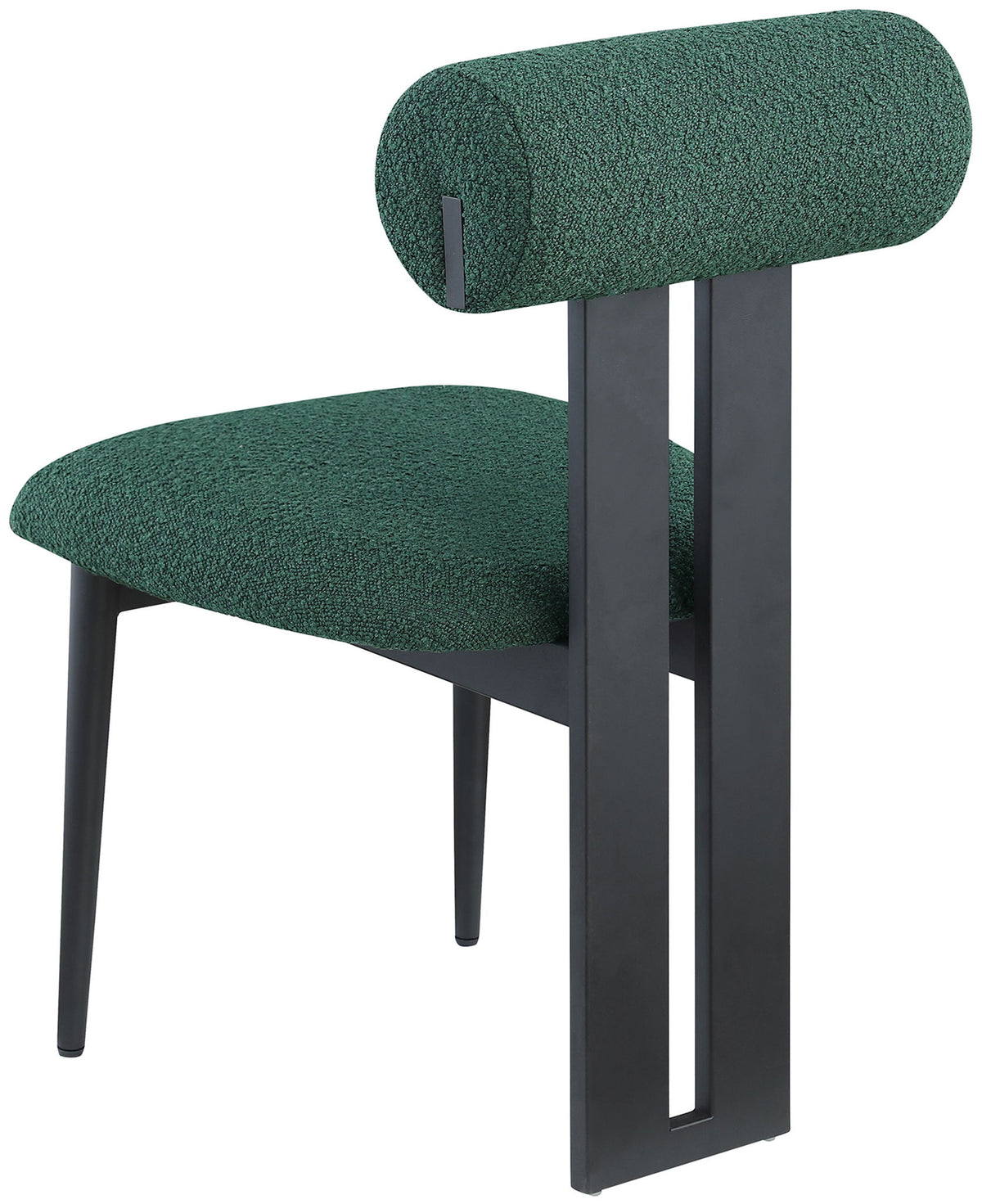 Dario - Boucle Dining Chair With Black Frame (Set of 2)