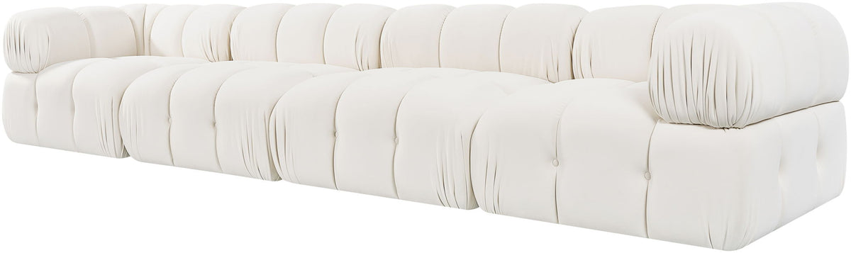 Orin - Fabric Velvet 4 Piece Modular Sofa