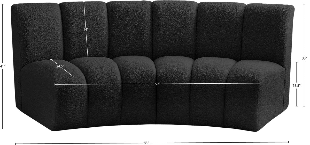 Infinity - 2 Piece Boucle Modular Sectional