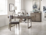 Curata - Upholstered Chair - Dark Gray / Dark Brown