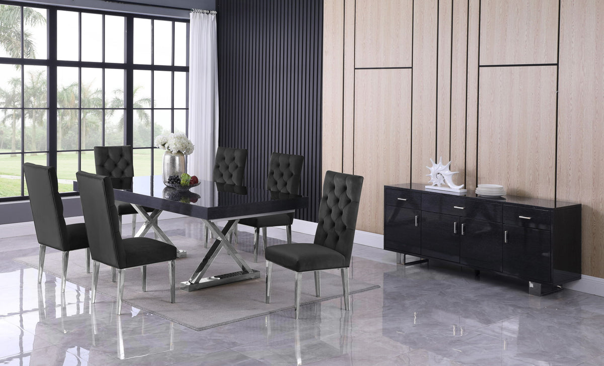 Excel - Oak Wood Extendable Dining Table - Rich Gray
