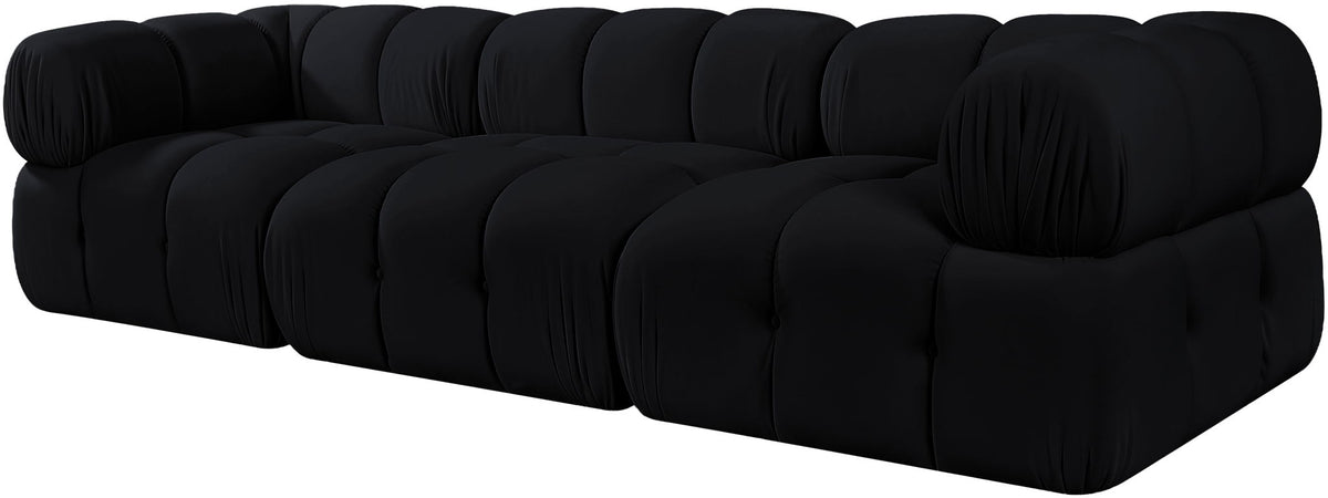 Orin - Velvet Performance Fabric Upholstered 3 Piece Modular Sofa