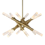 Scepter - 12 Light LED Pendant - Brass