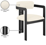 Aurum - Vegan Leather Upholstered Dining Chair With Graphite Black Base (Set of 2)