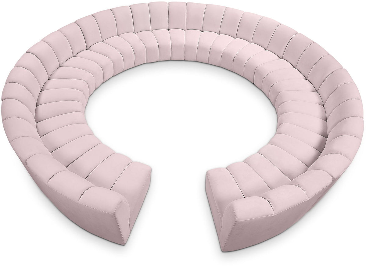 Infinity - 12 Piece Velvet Modular Sectional