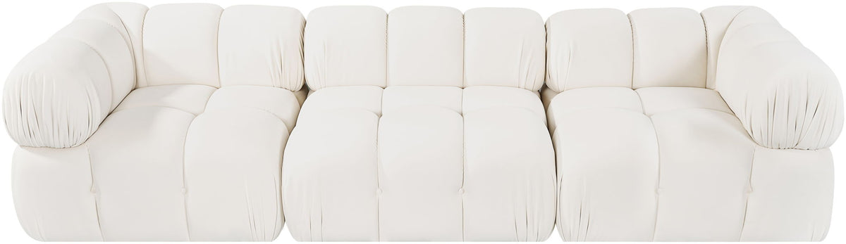 Orin - Velvet Performance Fabric Upholstered 3 Piece Modular Sofa