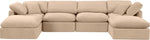 Indulge - Velvet 6 Piece Modular Double Chaise Sectional