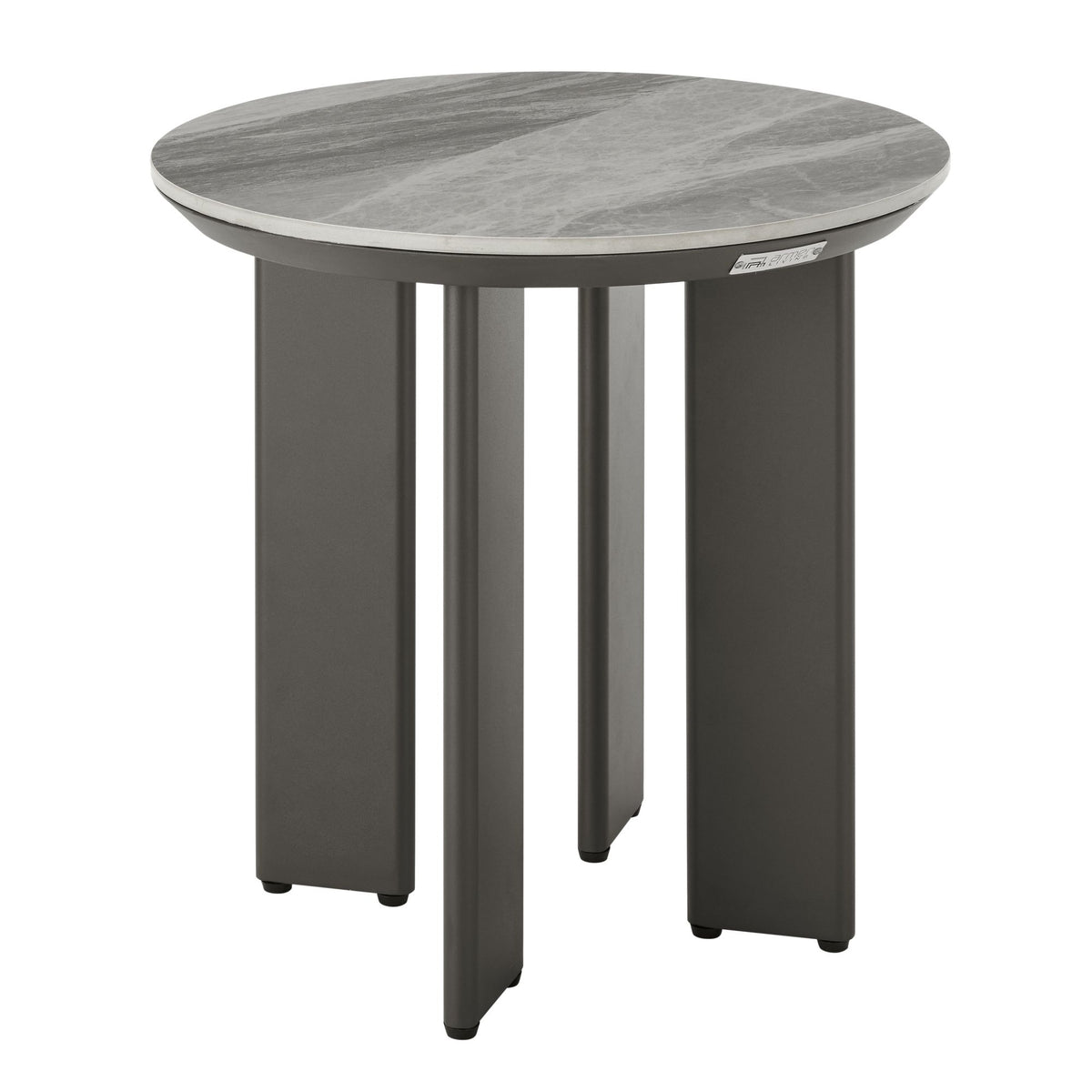 Ciela - 5-Piece Outdoor Sofa Lounge Set With Sintered Stone Tables - Gray / Dark Bronze