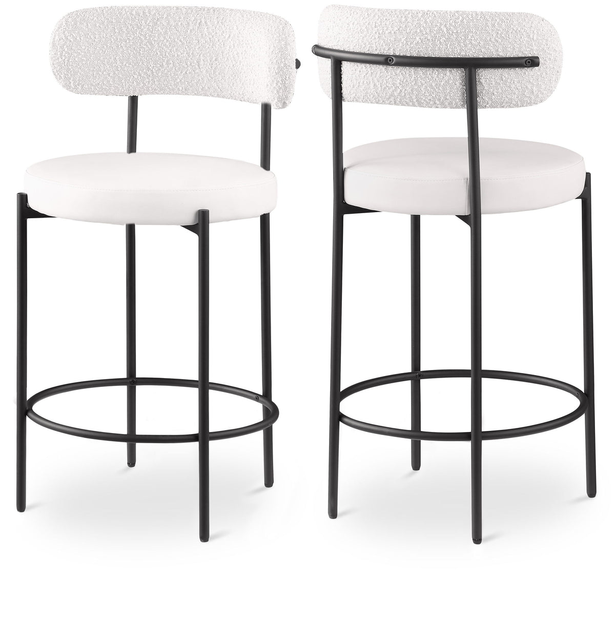 Beacon - Faux Leather Stool (Set of 2)
