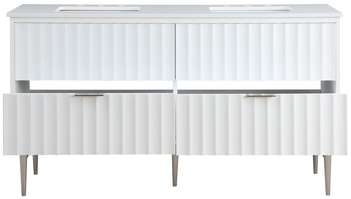 Modernist - Bathroom Vanity With Chrome Legs