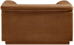 Cascade - Velvet Chair - Saddle