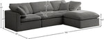 Plush - 4 Piece Modular Sectional