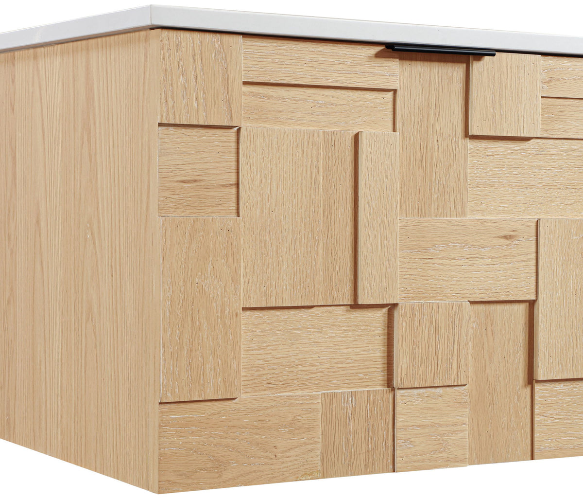Leonardo - Engineered Stone And Solid Wood 24" Wall Mounted Bathroom Vanity