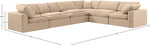 Comfy - 6 Piece Velvet Modular Corner Sectional