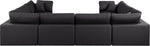 Comfy - 8 Piece Faux Leather Modular Sectional