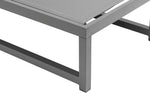 Maldives - Water Resistant Outdoor Patio Adjustable Sun Chaise Lounge Chair With Gray Base