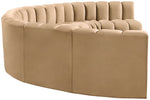Arc - Velvet 8 Piece U-Shaped Modular Sofa