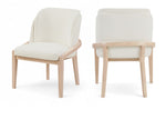 Navo - Faux Leather Upholstered Dining Chair - Natural Base