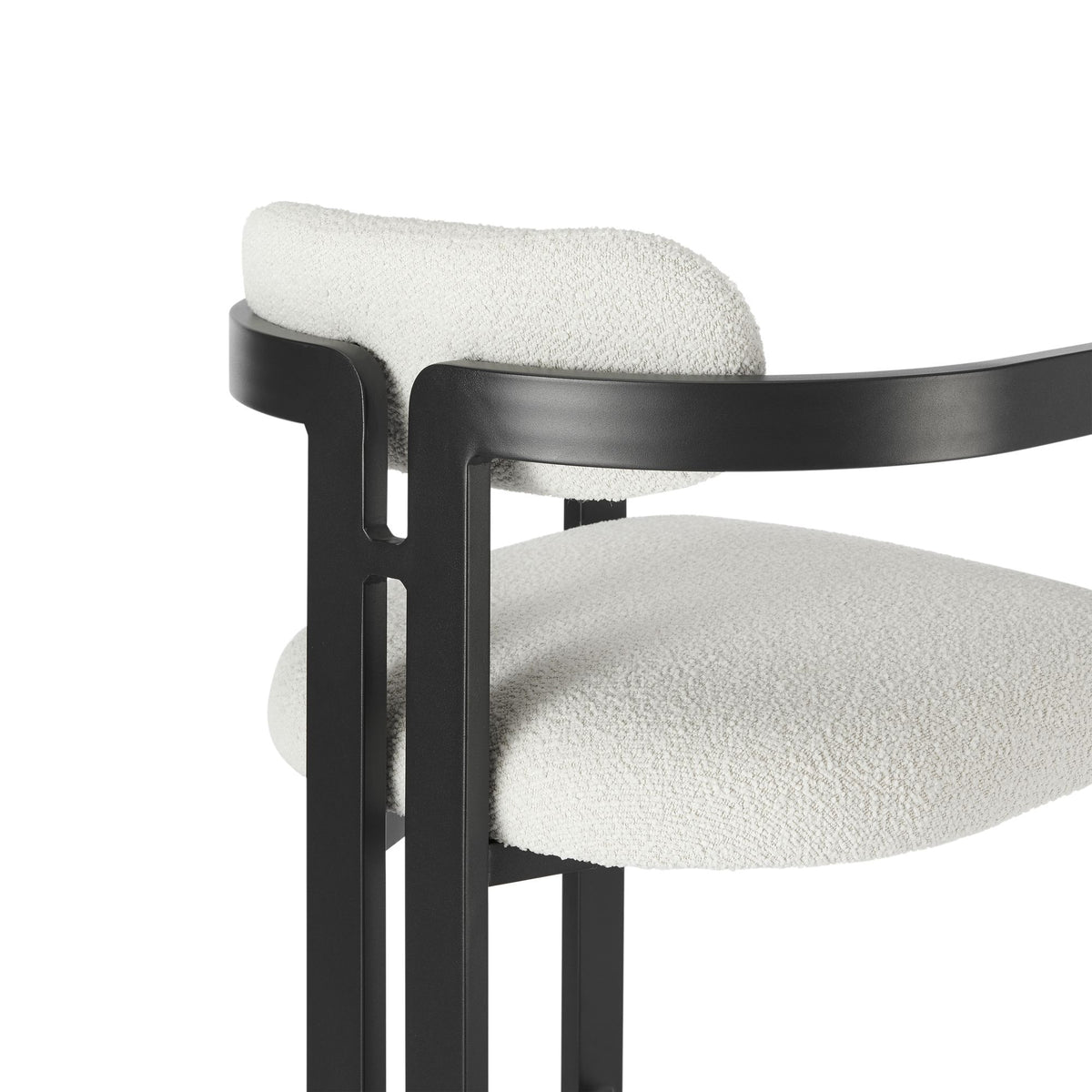 Jazmin - 3-Piece Outdoor Bar Height Bistro Dining Set - White / Black